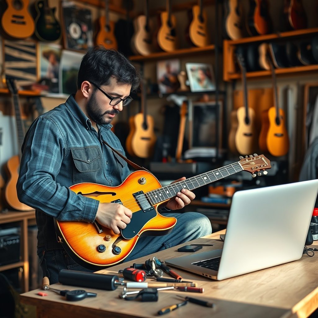 Atelier de reparo de instrumentos musicais